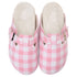 Snuggs Clogs Pink Gingham Pattern